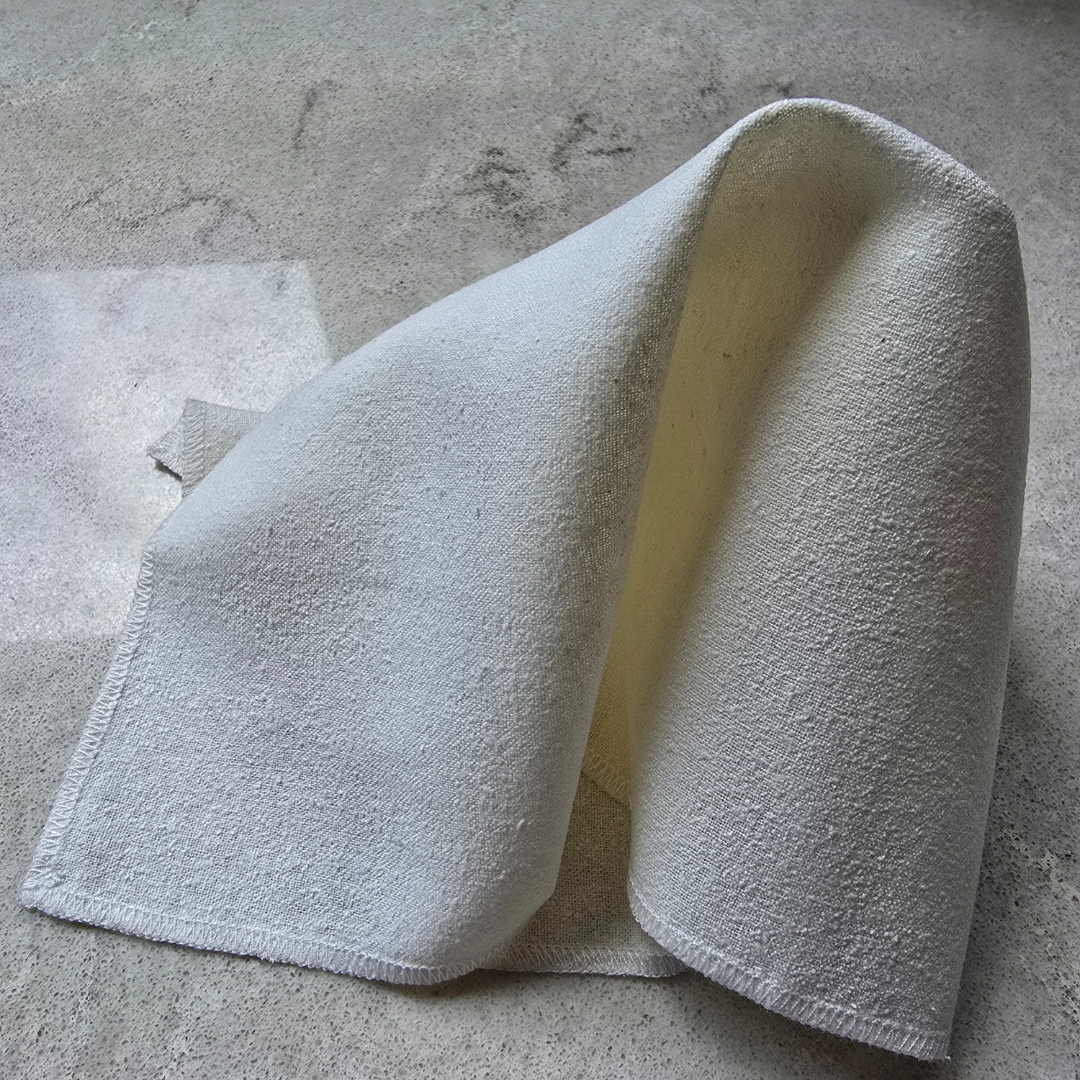 100% Raw Brushed Silk Face Cleansing & Exfoliating Cloth